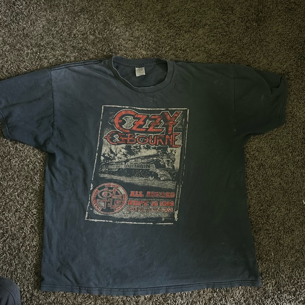 Grey Graphic Ozzy ozbourne T shirt